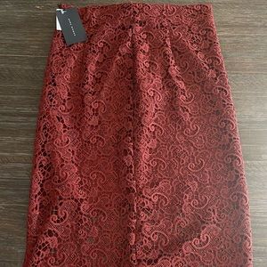 Zara Lace Pencil Skirt
